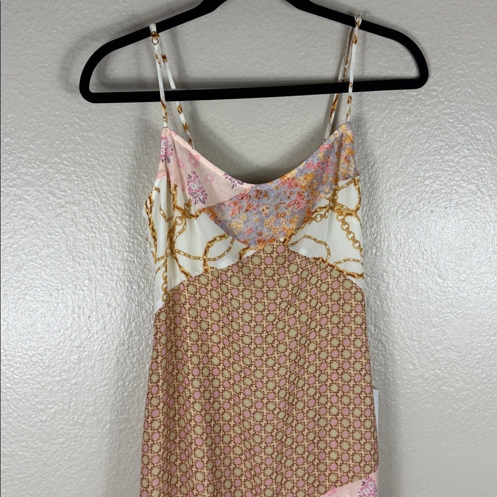 MAJORELLE Carrie Maxi Dress in Gold Multi - Picture 3 of 7